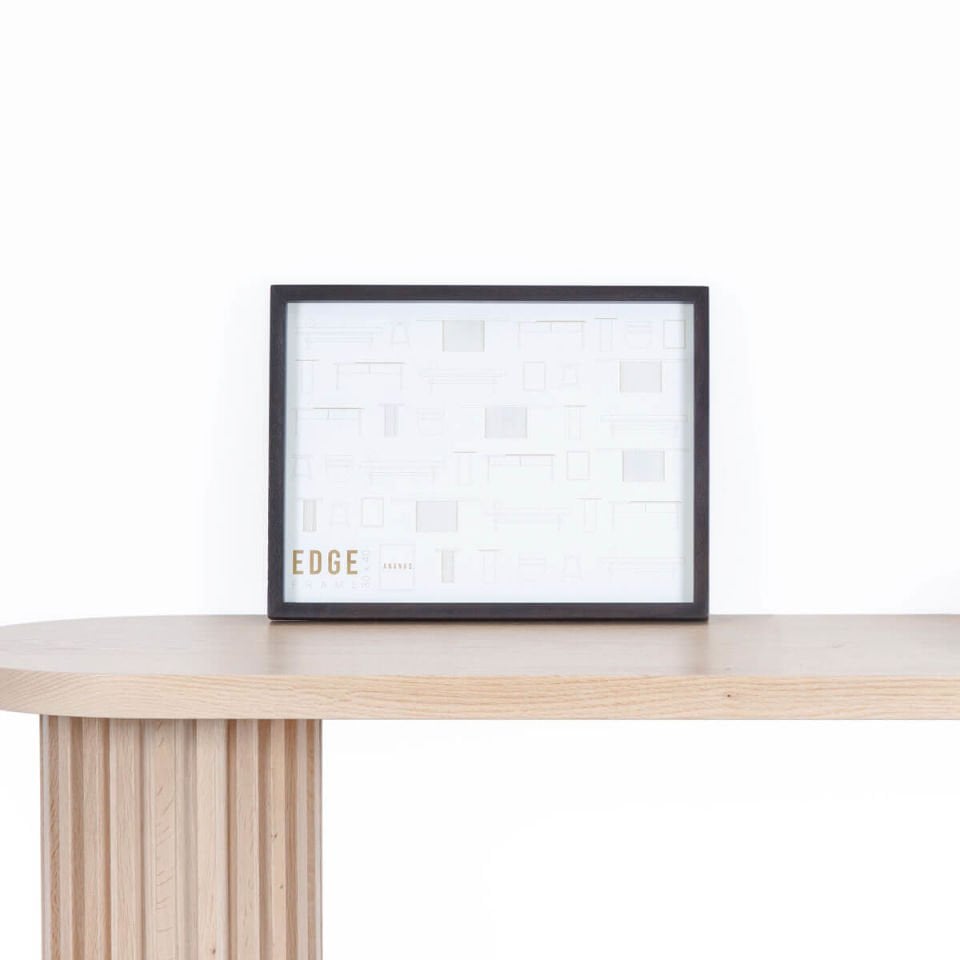 Solid Wood Decorative Frame, Oak – EDGE Series 32x42 cm Dark