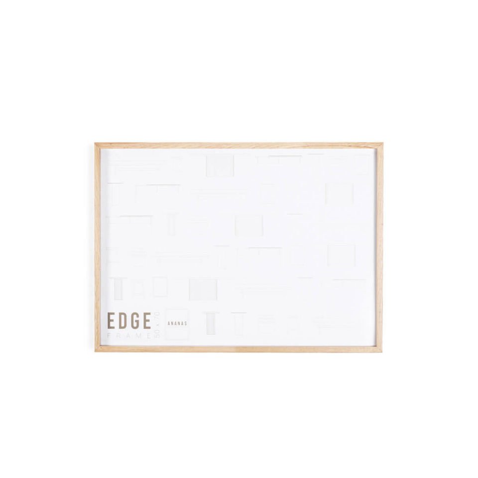 Solid Wood Decorative Frame, Oak – EDGE Series 52x72 cm Raw