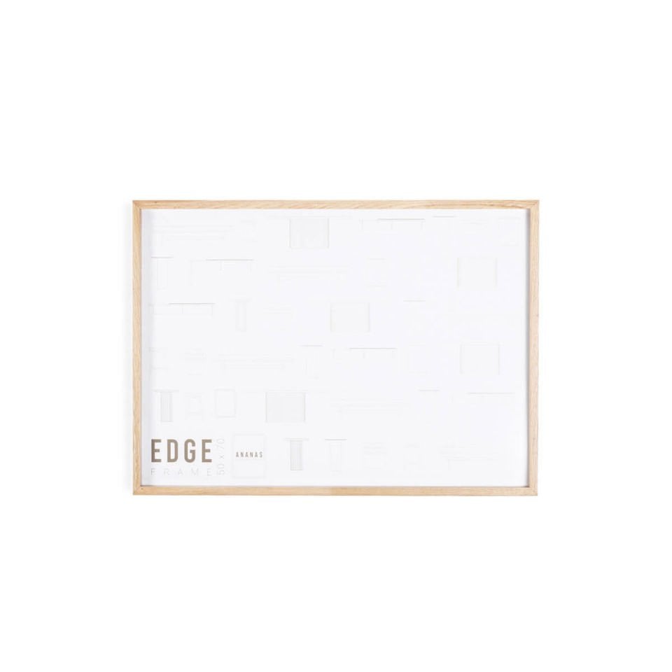 Masif Ahşap Dekoratif Çerçeve, Meşe – EDGE Serisi 52x72 cm Raw