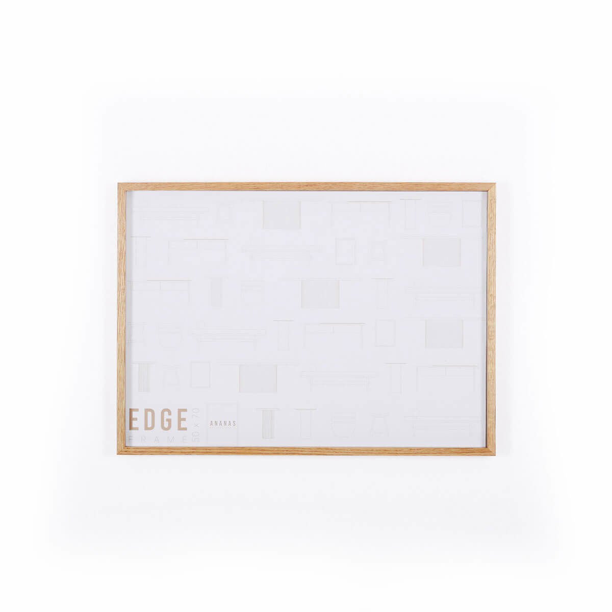 Ahşap Çerçeve - EDGE Serisi 52x72 cm Honey