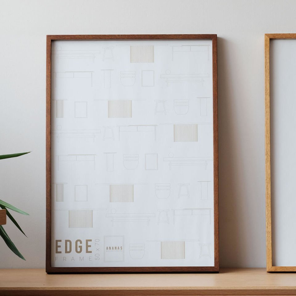 Masif Ahşap Dekoratif Çerçeve, Meşe – EDGE Serisi 52x72 cm Forest