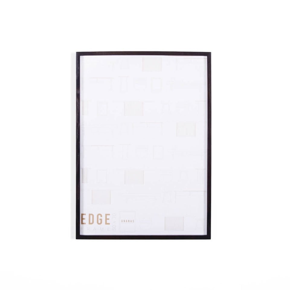 Solid Wood Decorative Frame, Oak – EDGE Series 52x72 cm Dark