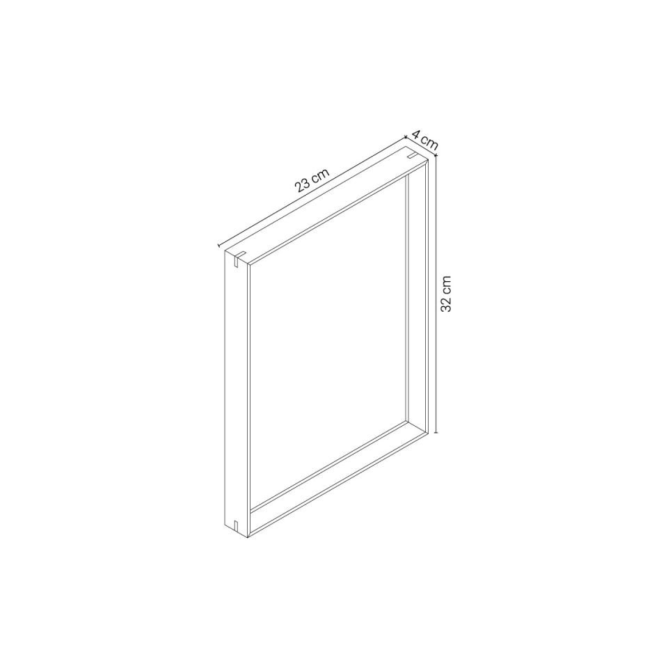 Masif Ahşap Dekoratif Çerçeve, Meşe – REGULAR Serisi 23x32 cm Honey