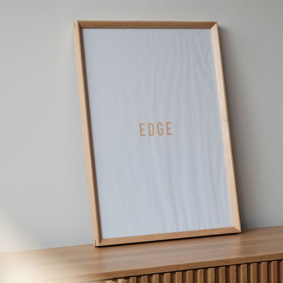 Solid Wood Decorative Frame, Oak – REGULAR Series 52x72 cm Raw