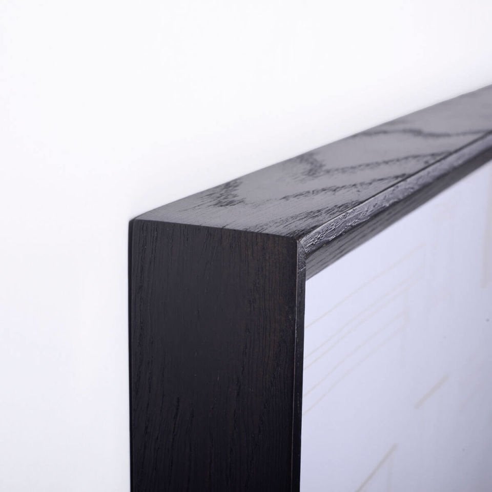 Solid Wood Decorative Frame, Oak – REGULAR Series 52x72 cm Dark