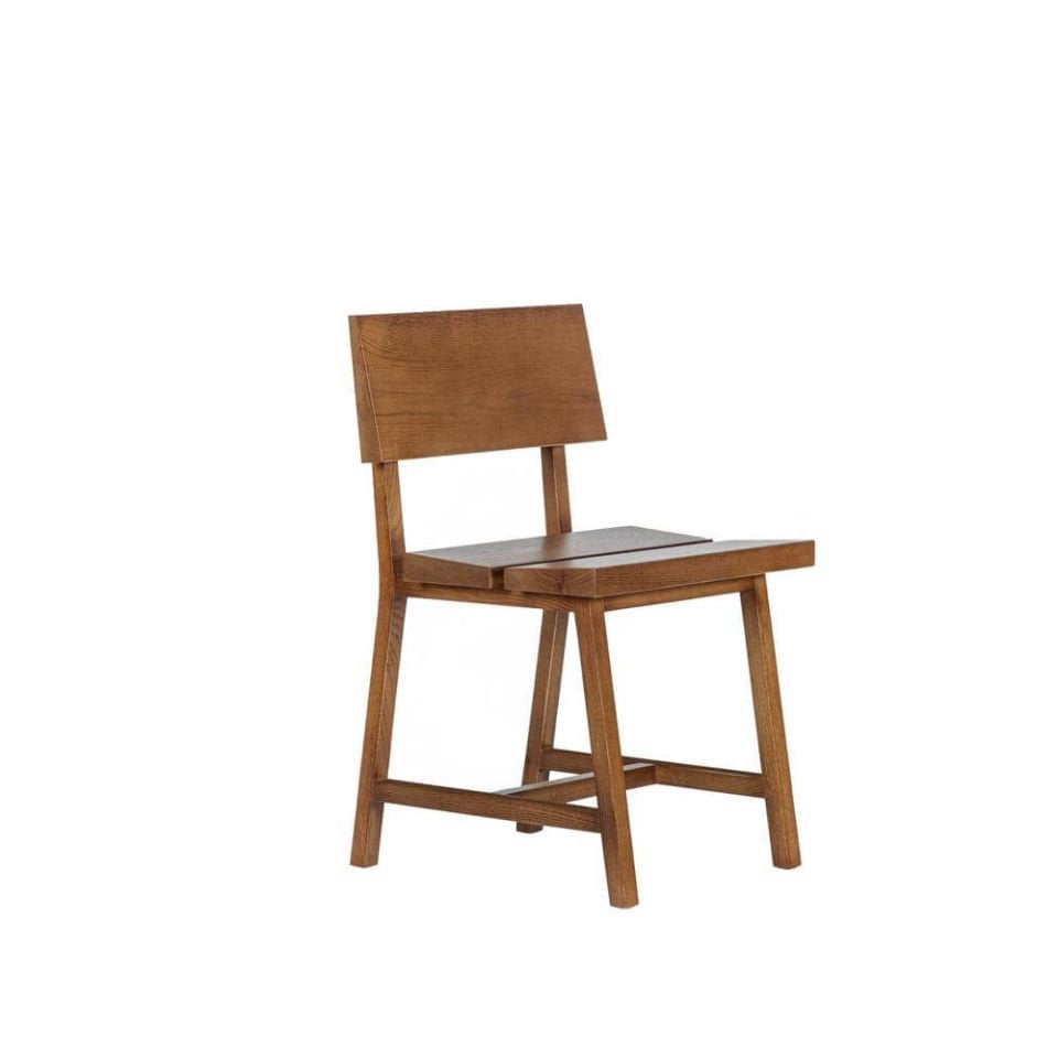 Solid Oak Chair with Backrest – PI Series Forest