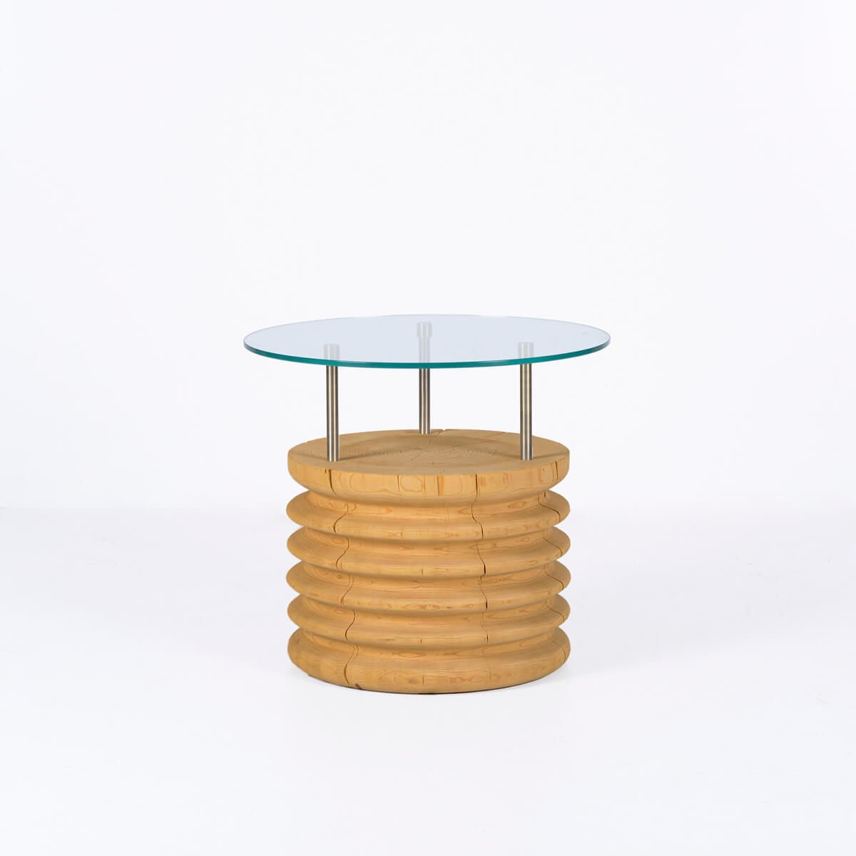 Yuvarlak Cam, Sedir Kısa Yan Sehpa – SOFRA Serisi Honey