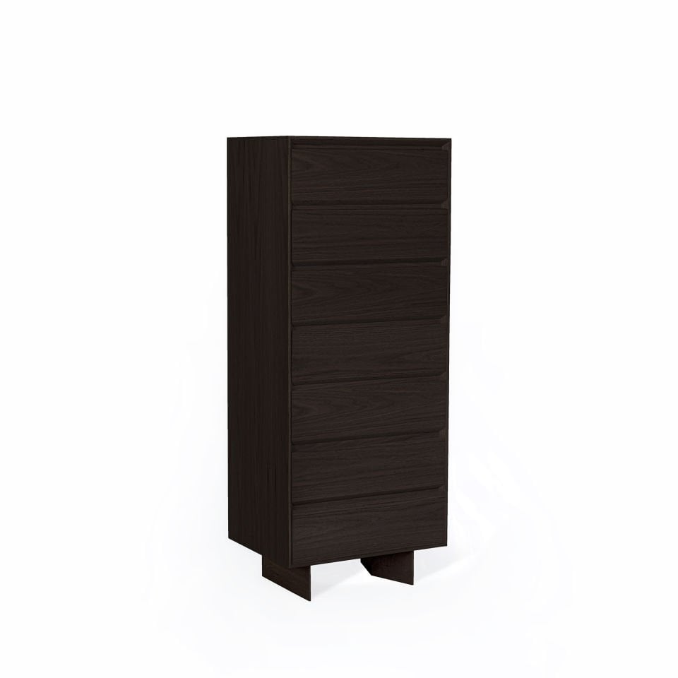 Solid Oak Long Dresser – BEAM Series Dark