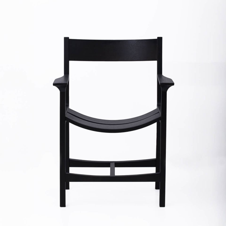 Masif Ahşap Sandalye 1 - BENT Serisi Dark