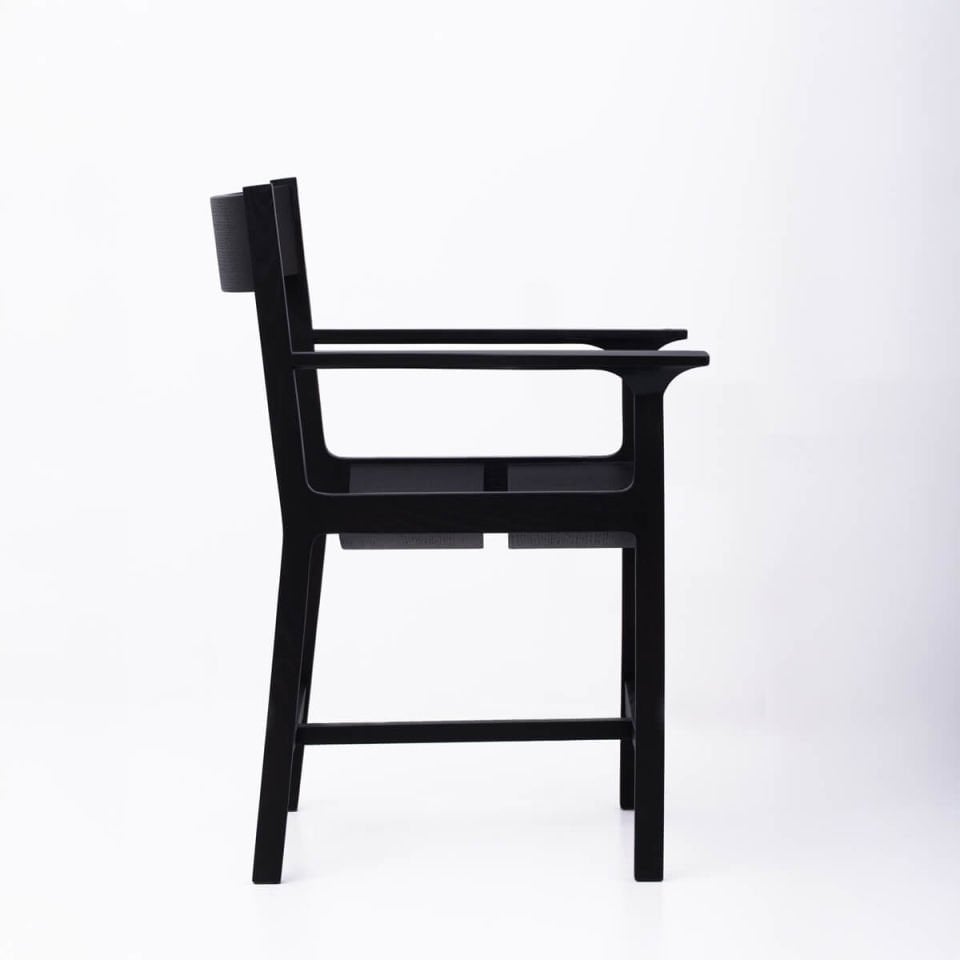 Masif Ahşap Sandalye 1 - BENT Serisi Dark