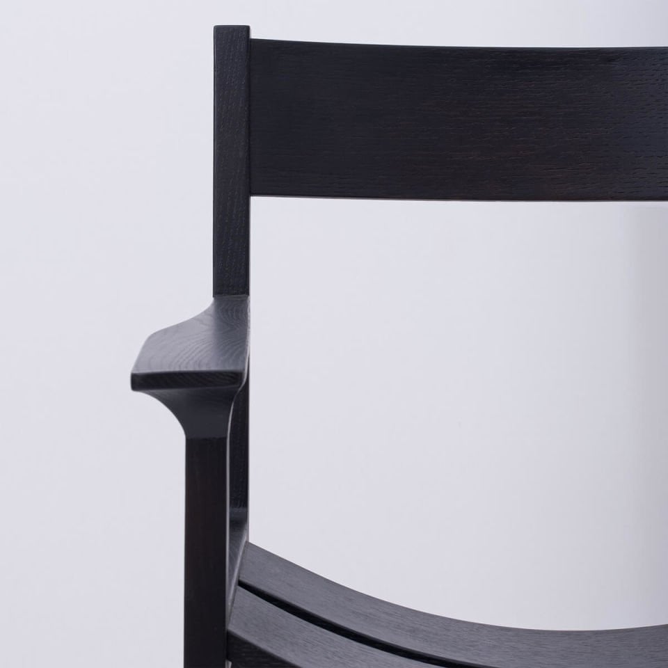 Masif Ahşap Sandalye 1 - BENT Serisi Dark