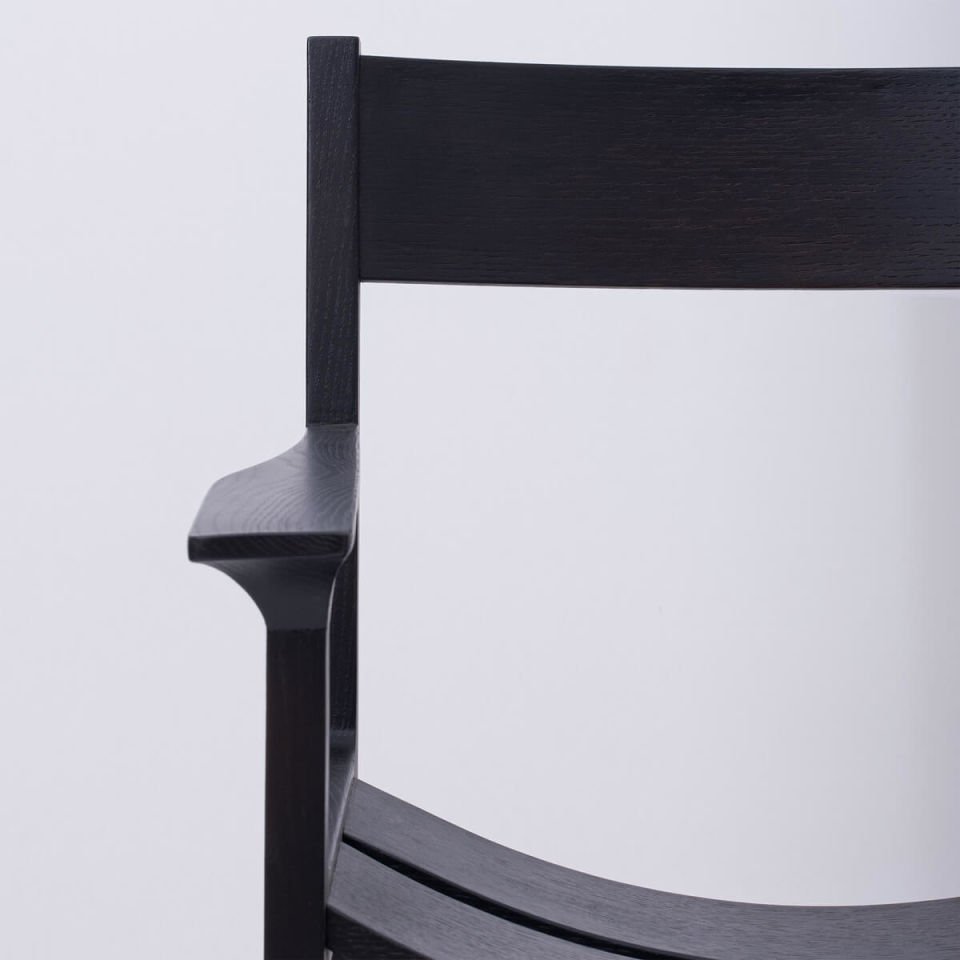 Masif Ahşap Sandalye 1 - BENT Serisi Dark