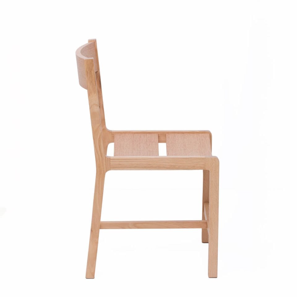 Solid Oak Chair 2 - BENT Series Raw