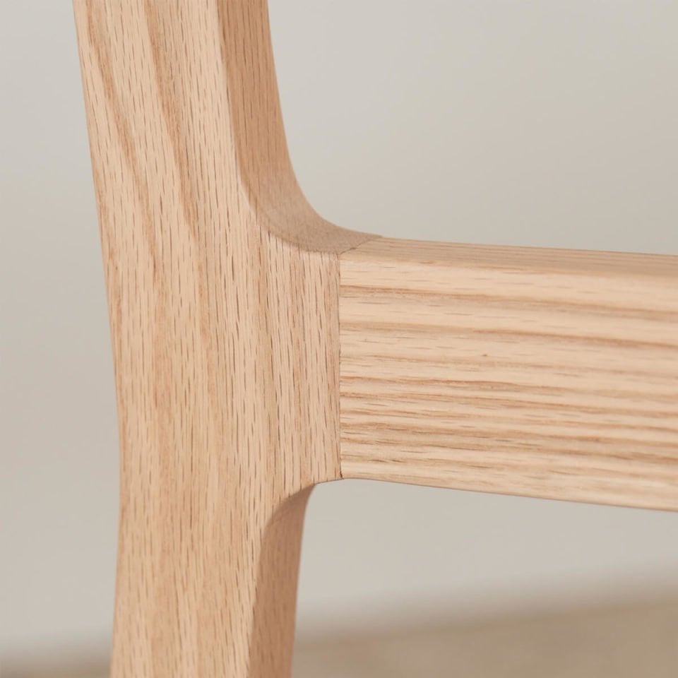 Masif Meşe Sandalye 2 - BENT Serisi Raw