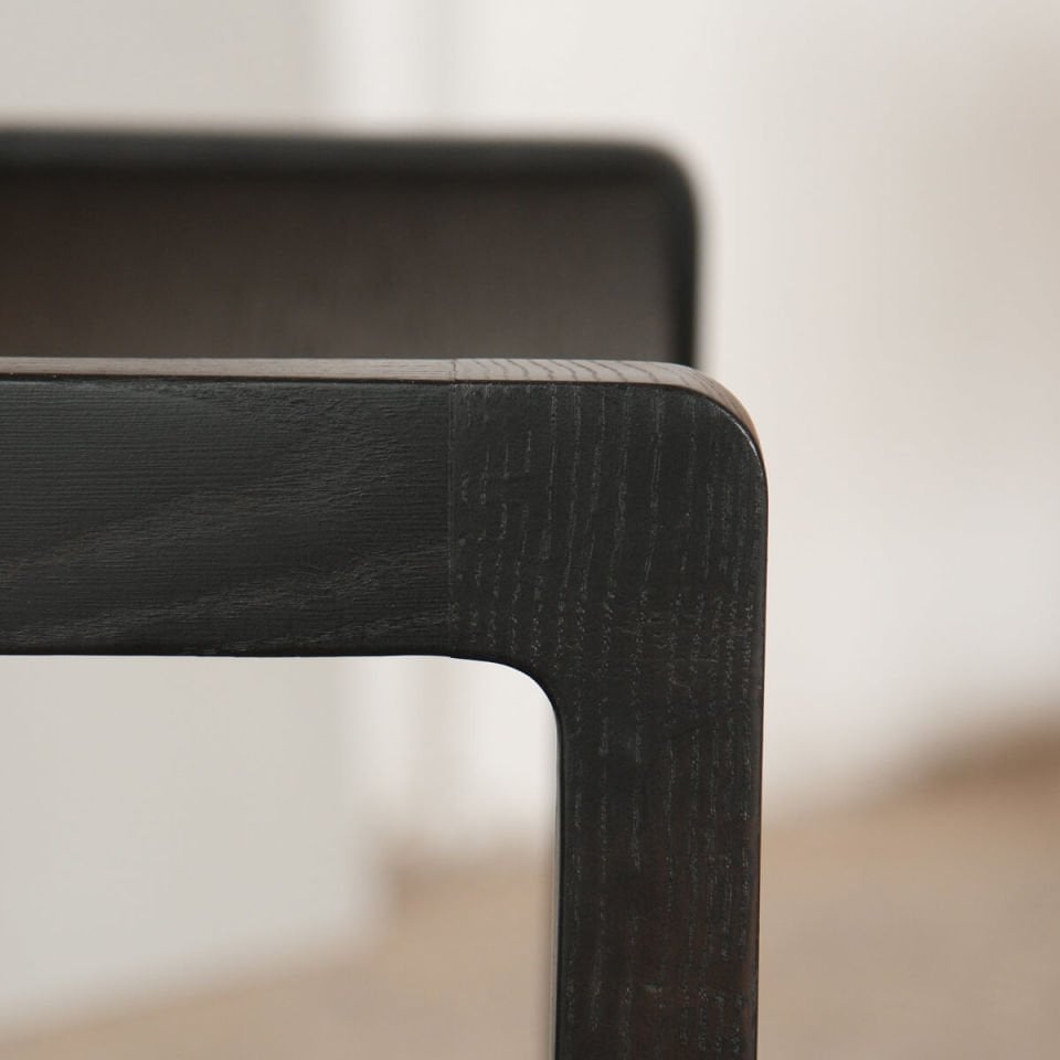 Masif Meşe Sandalye 2 - BENT Serisi Dark