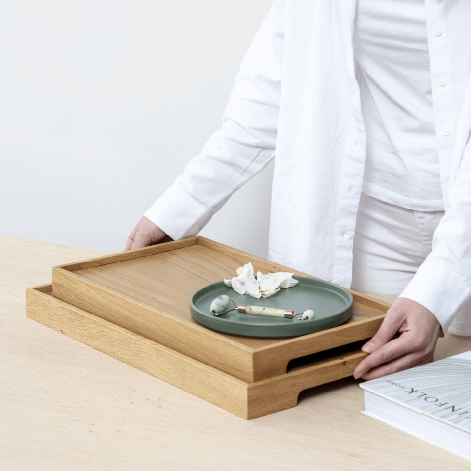Wooden Presentation Tray Set – EDGE Series Honey