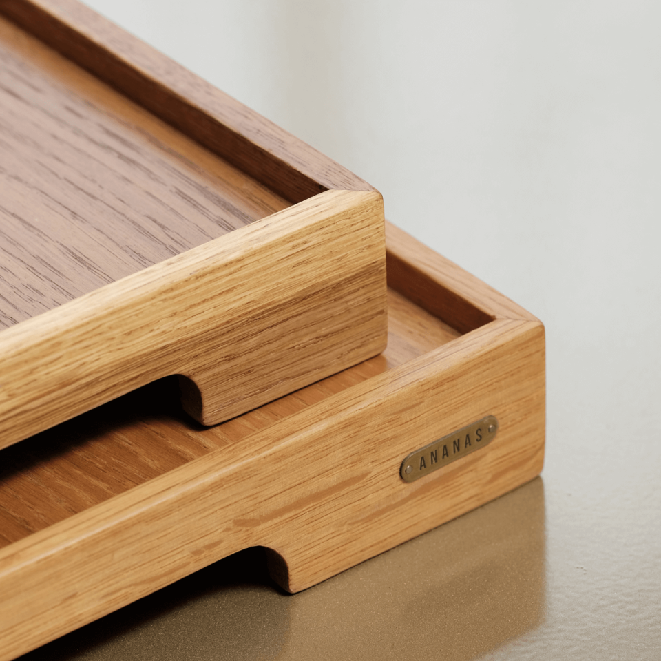 Wooden Presentation Tray Set – EDGE Series Honey