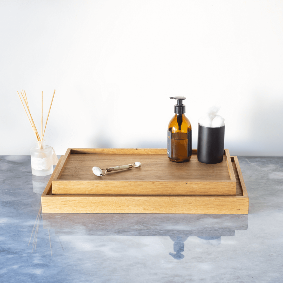 Wooden Presentation Tray Set – EDGE Series Honey