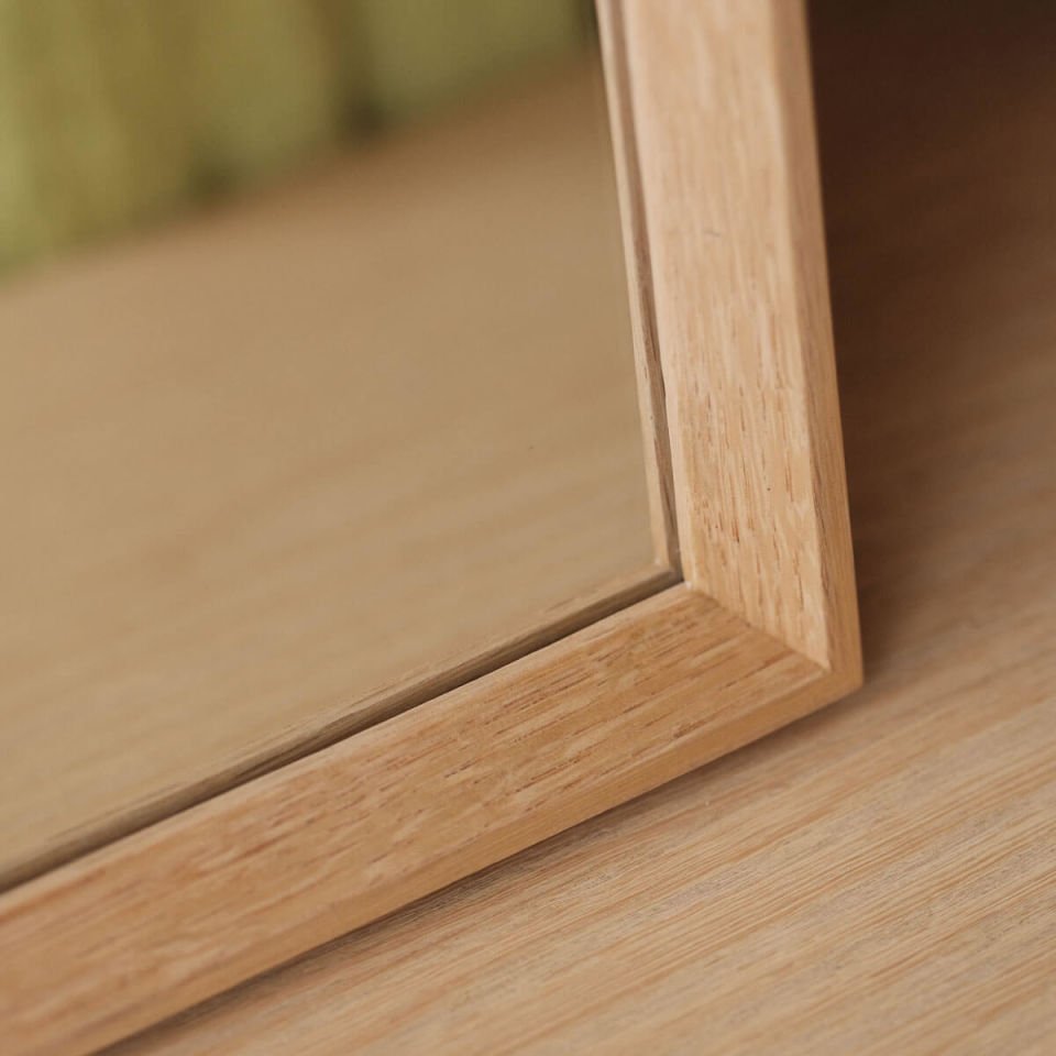 Wooden Framed Mirror, 40x40 Square – REGULAR Series Raw