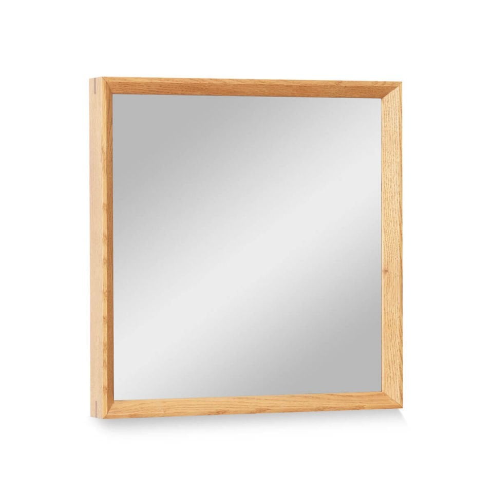 Wooden Framed Mirror, 40x40 Square – REGULAR Series Honey