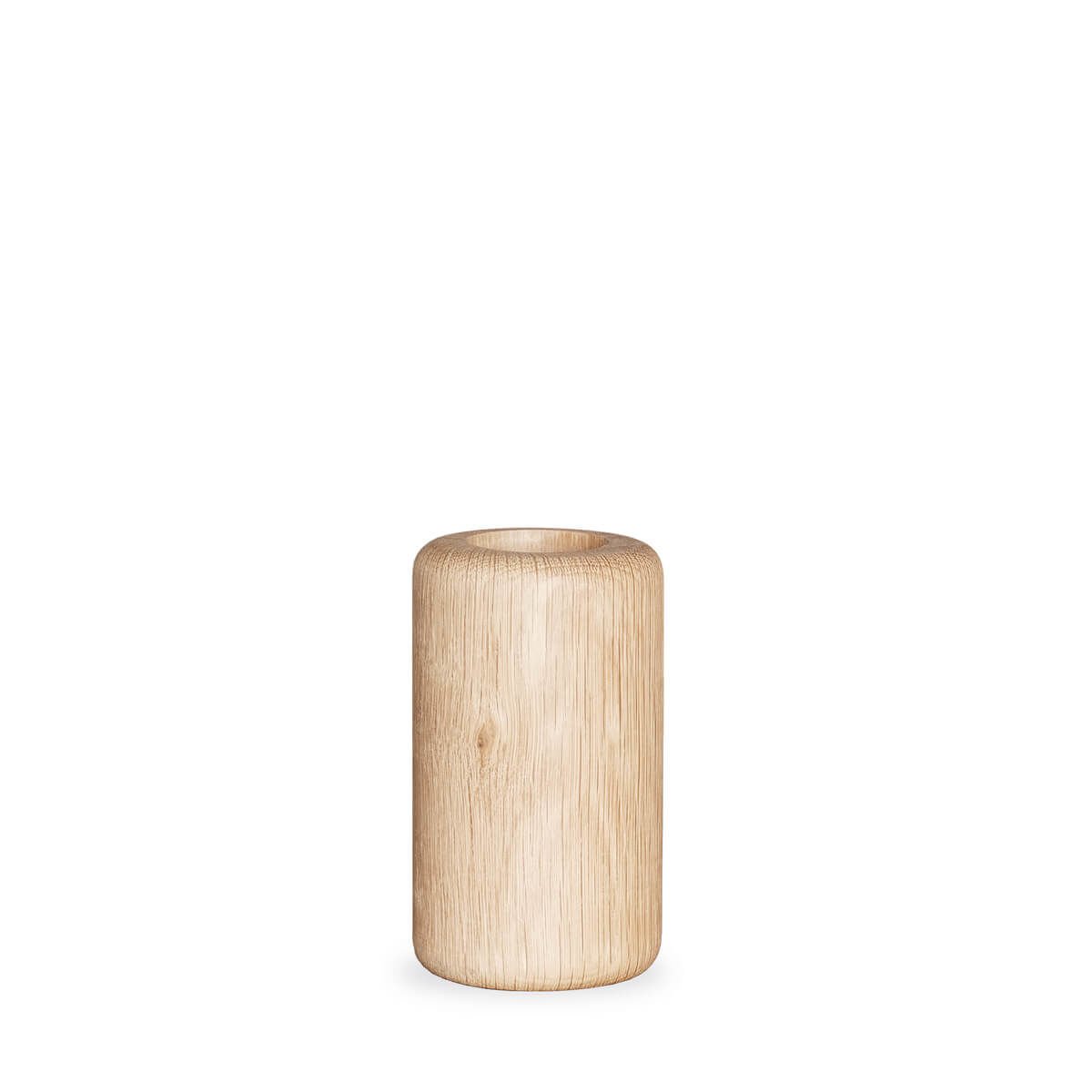 Solid Wood Candlestick - Medium Raw