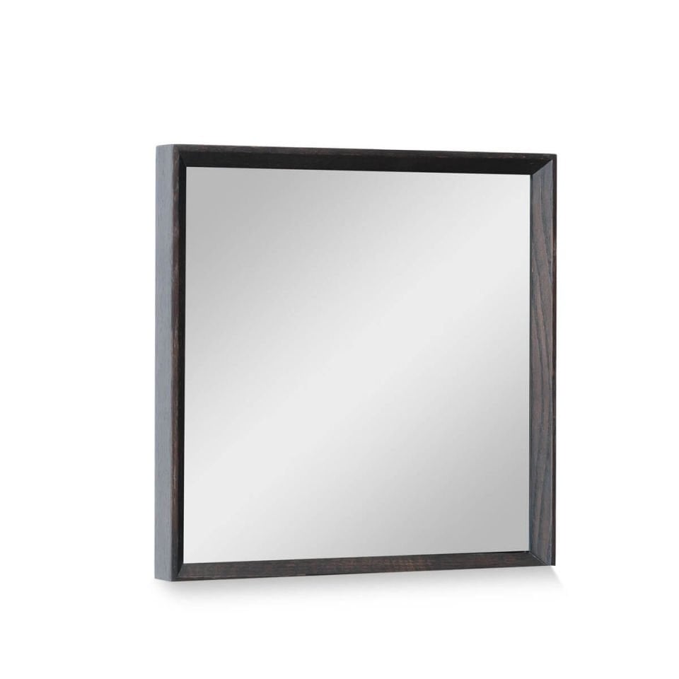 Wooden Framed Mirror, 40x40 Square – REGULAR Series Dark
