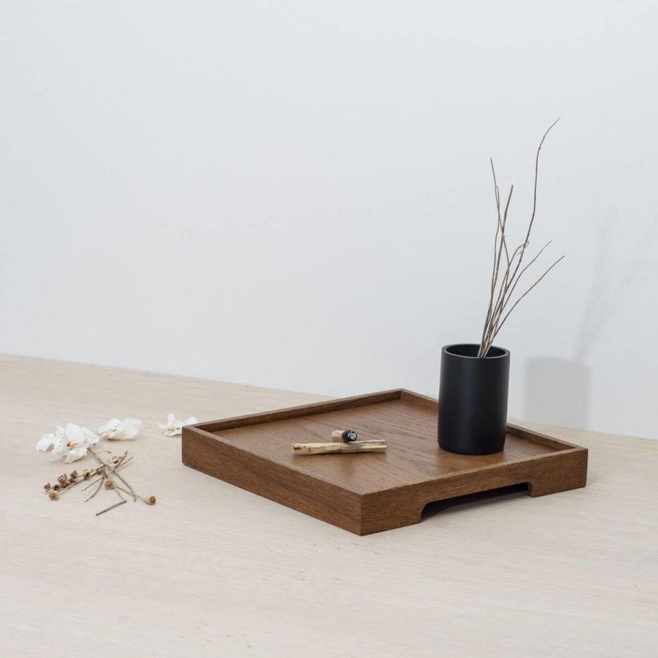 Solid Oak Serving Tray – EDGE Series, Kare Forest