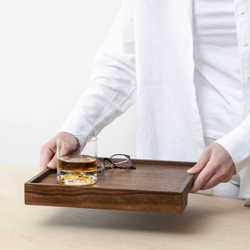Solid Oak Serving Tray – EDGE Series, Kare Forest