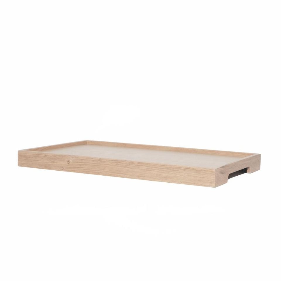 Wooden Serving Tray – EDGE Series, Rectangular Raw
