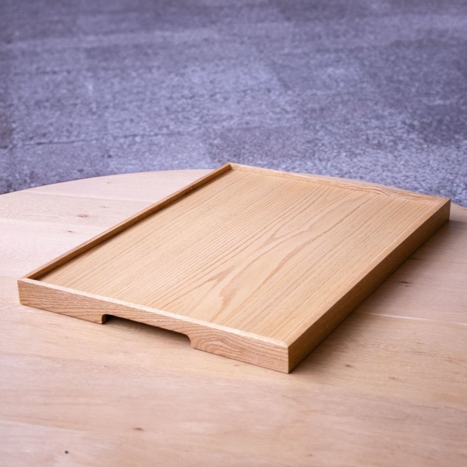Oak Serving Tray – EDGE Series, Rectangular Honey