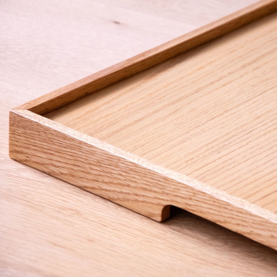 Oak Serving Tray – EDGE Series, Rectangular Honey