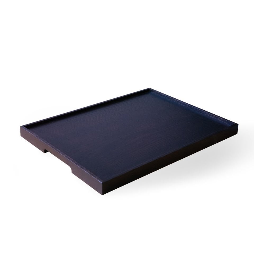 Oak Serving Tray – EDGE Series, Rectangular Dark