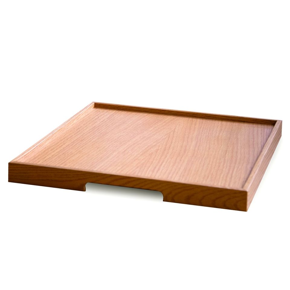Solid Oak Serving Tray – EDGE Series, Square Honey