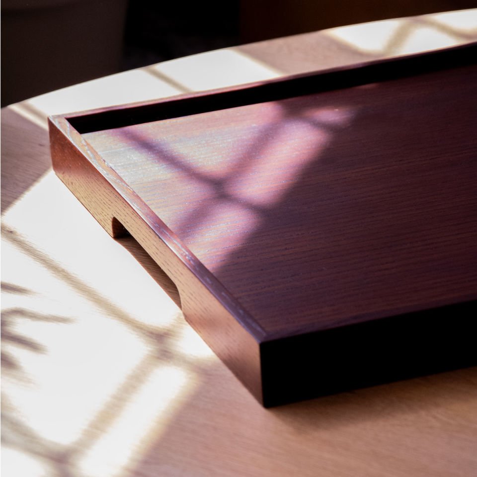 Solid Oak Serving Tray – EDGE Series, Kare Forest