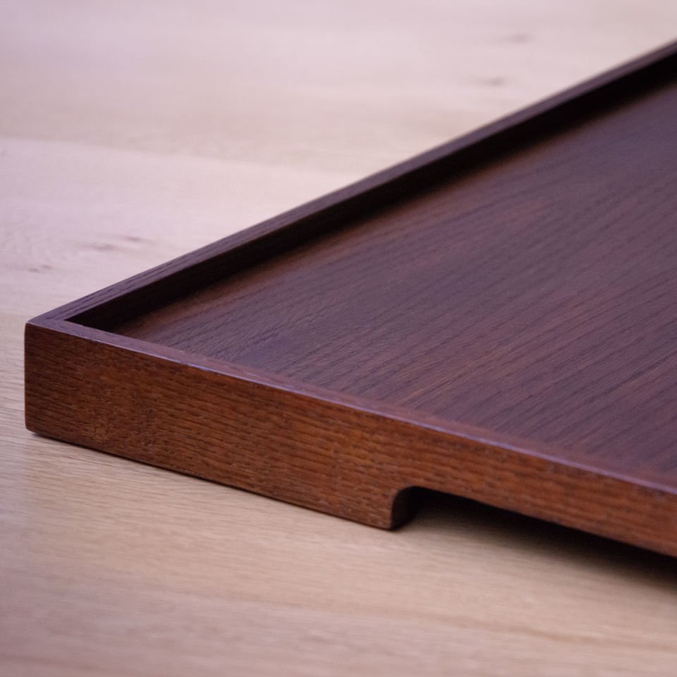 Solid Oak Serving Tray – EDGE Series, Kare Forest