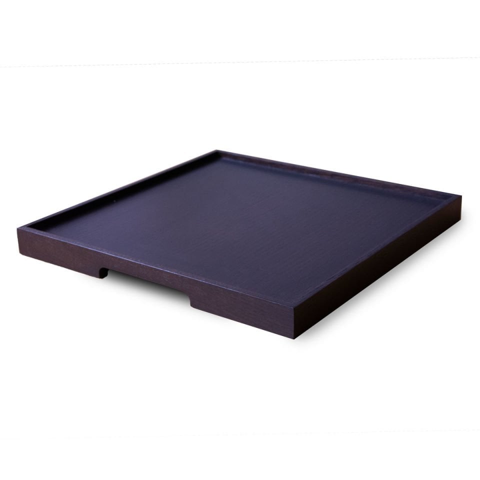 Solid Oak Serving Tray – EDGE Series, Square Dark