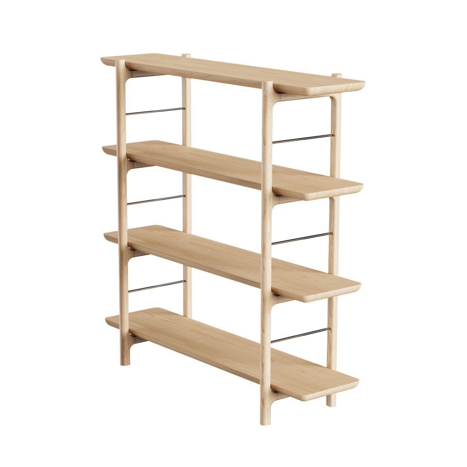 Oak Bookcase 2 – HOMELAND Series Raw