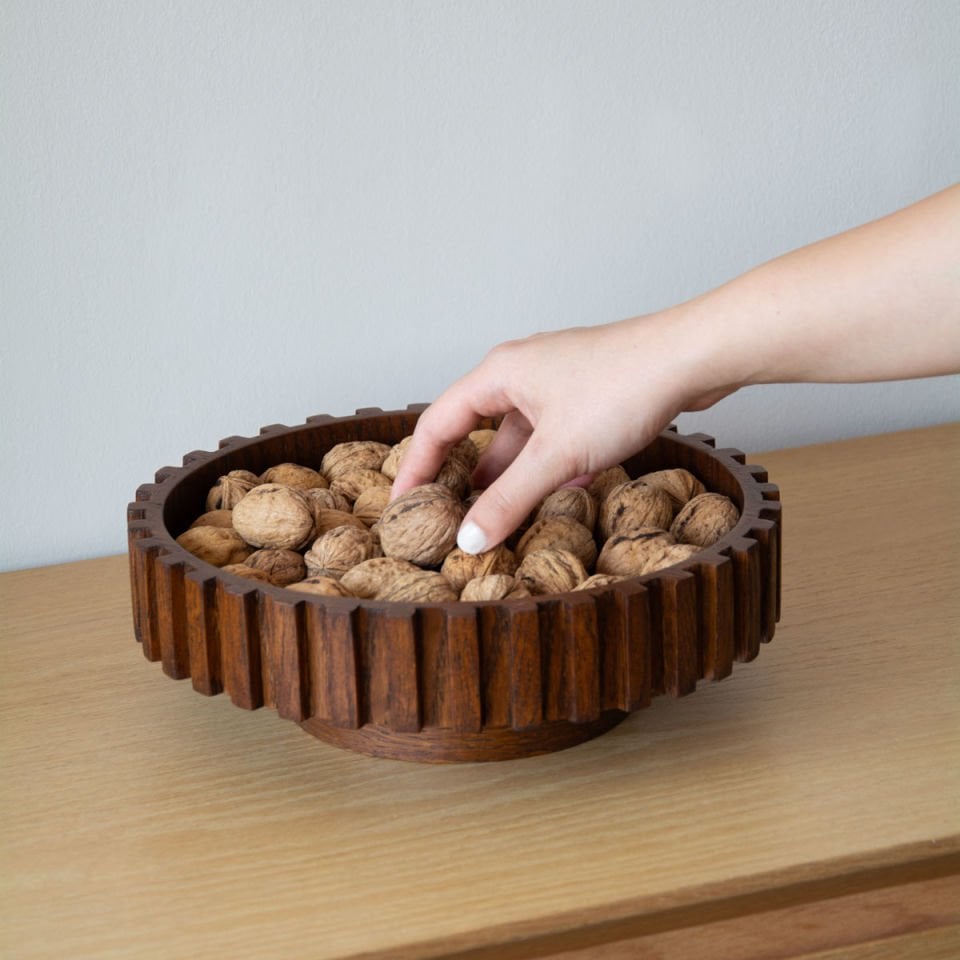 Wooden Rotating Serving Tray - DOCIA Series