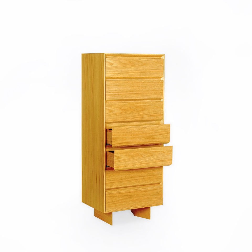 Ahşap Şifonyer, Dikey - BEAM Serisi Honey