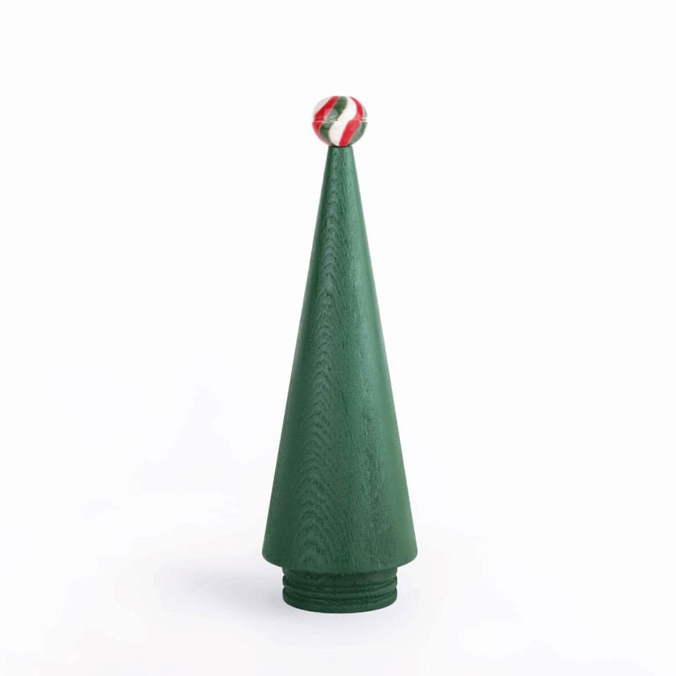 Ahşap Yılbaşı Ağacı Seti - Seramik Başlıklı Irish Green