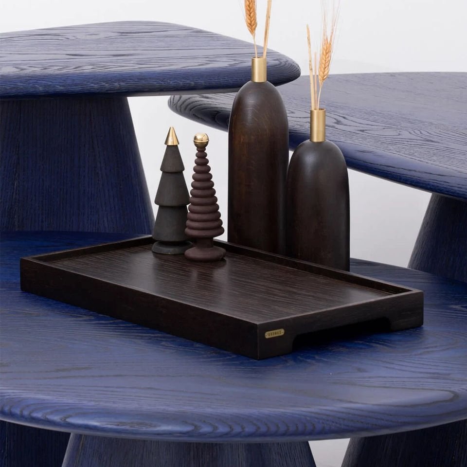 Ahşap Orta Sehpa - LAGOON Serisi Tall Navy Blue