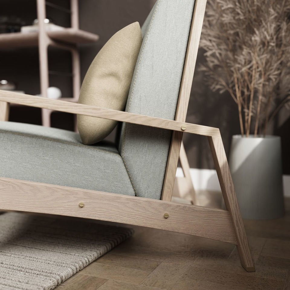 Ahşap Berjer - AKİTA Serisi, Meşe