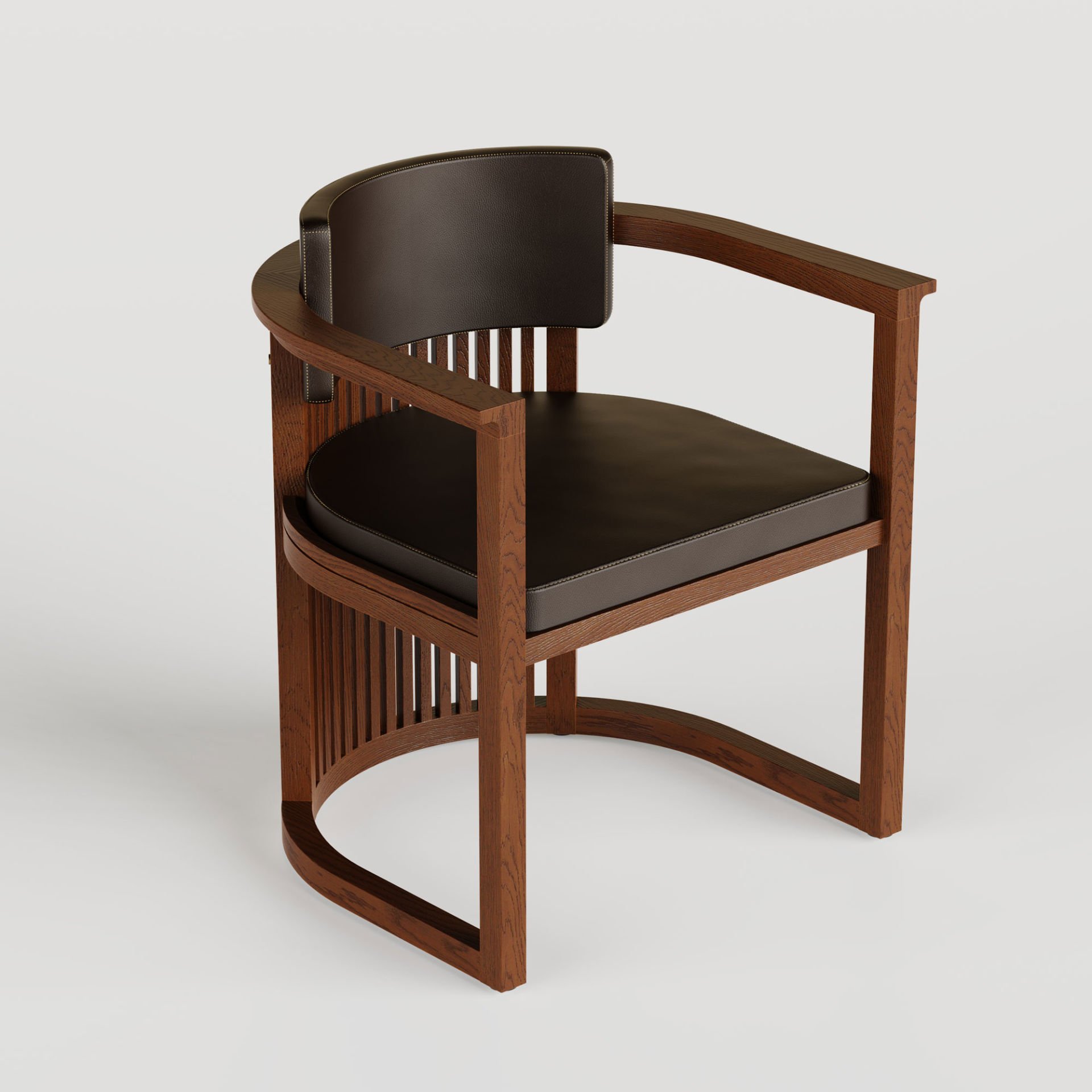 Masif Ahşap Sandalye, Çıtalı - DOCIA Serisi Forest