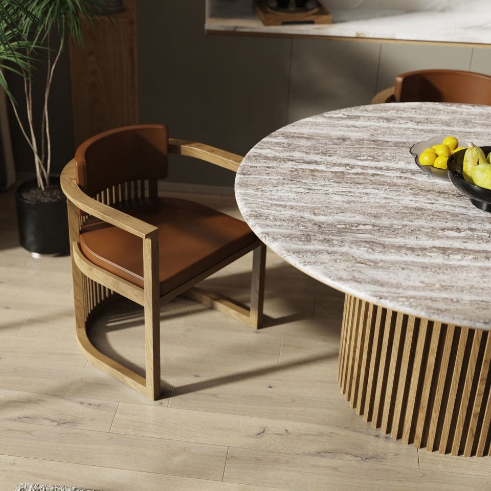 Ahşap Sandalye - DOCIA Serisi, Çıtalı Honey