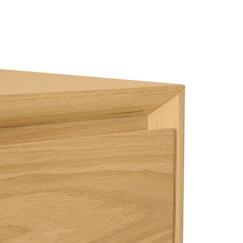 Solid Oak TV Unit – BEAM Series Honey