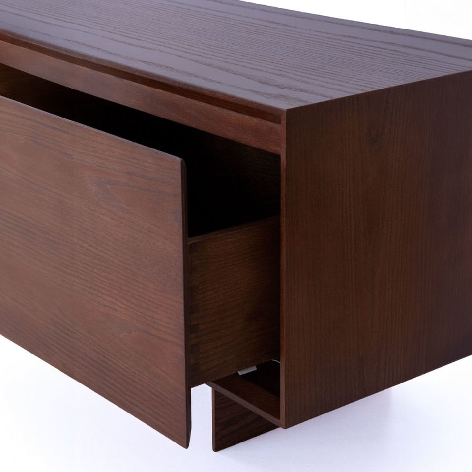 Solid Oak TV Unit – BEAM Series Forest