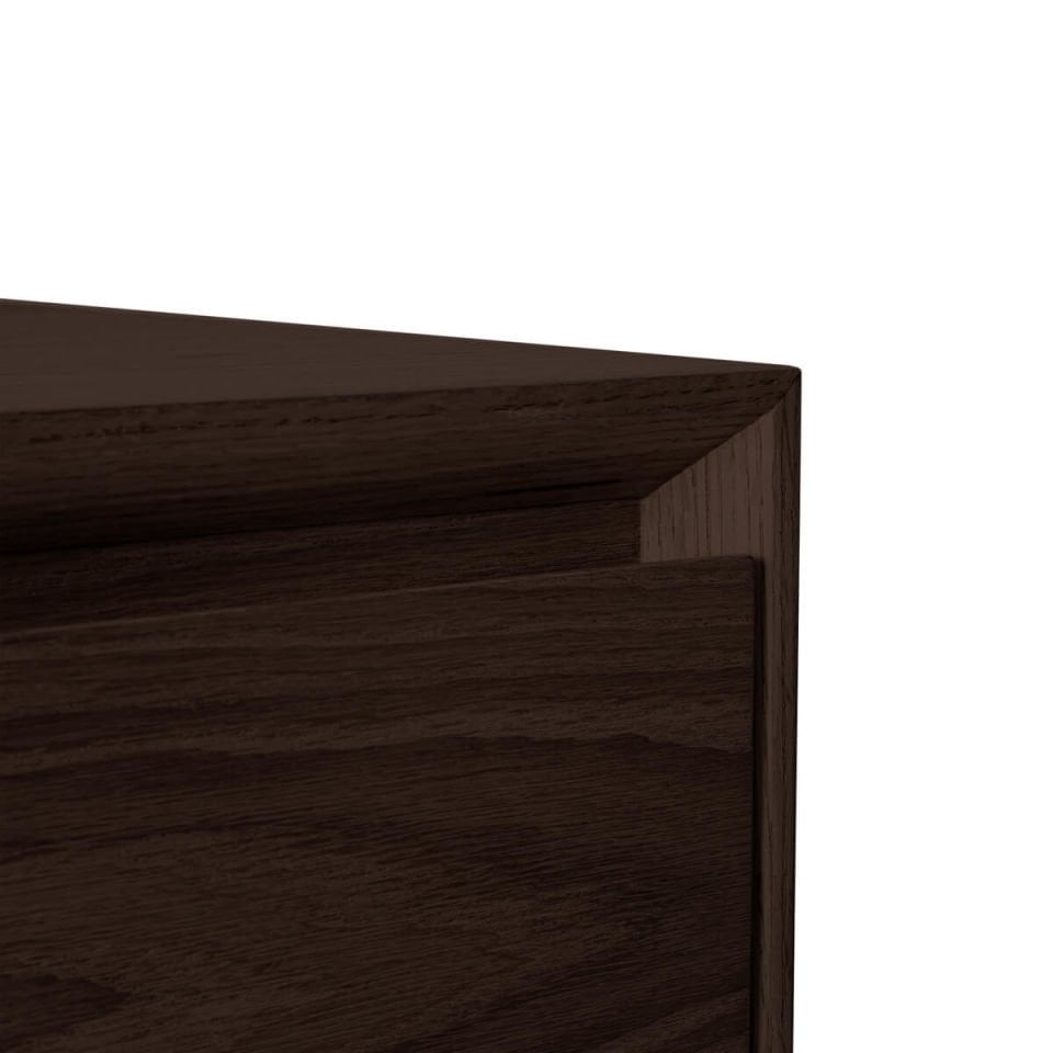 Solid Oak TV Unit – BEAM Series Dark