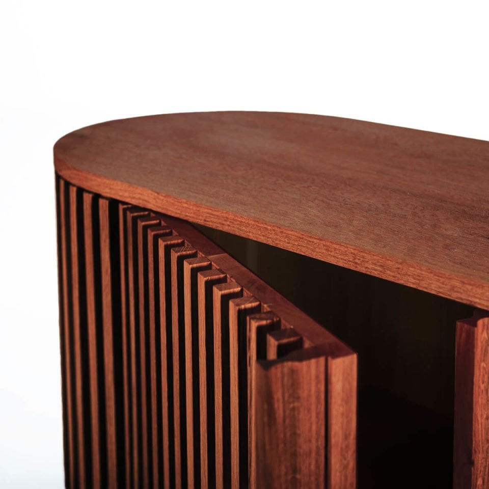 Solid Oak TV Unit - DOCIA Series Forest