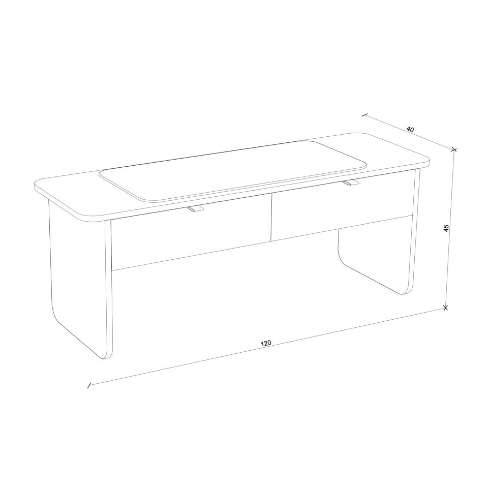 Solid Oak Drawer Stool – HOL Series Honey