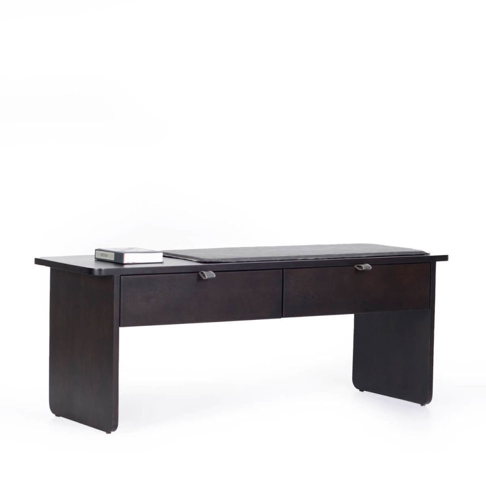 Solid Oak Drawer Stool – HOL Series Dark